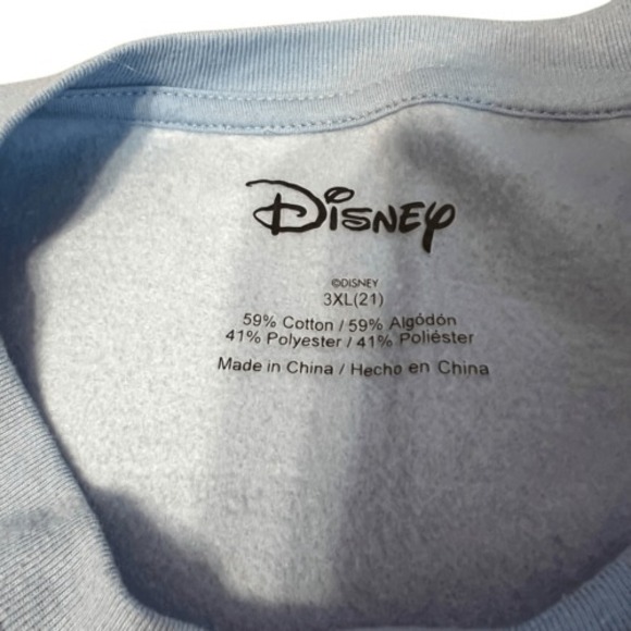 Disney Stitch Sweatshirt Junior's Size‎ 3XL (21) Ohana Means Family Lightweight - Picture 5 of 6